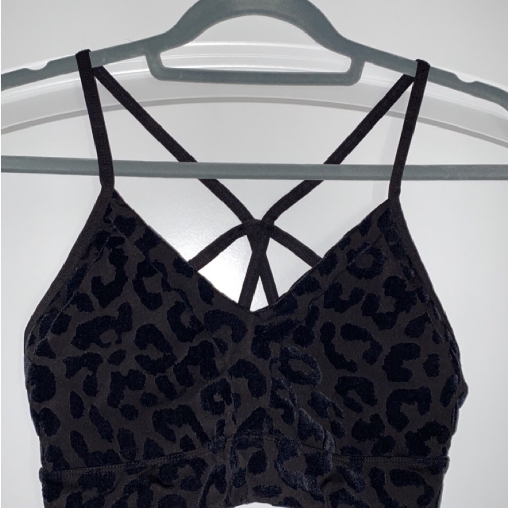 Balance athletica black velvet bra